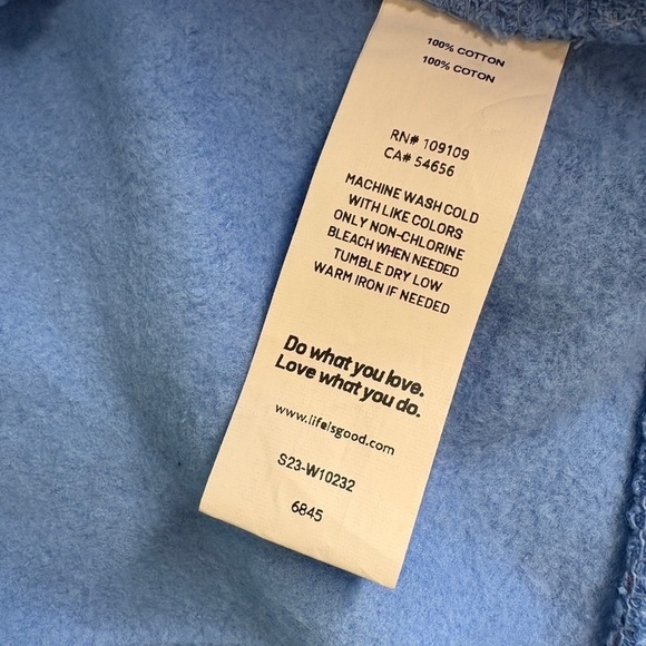 ⭐️LIFE IS GOOD Women’s Flower Doodle Pattern Hoodie - Cornflower - Picture 7 of 7